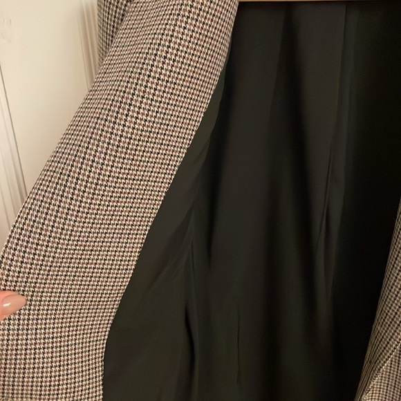 Nordstrom Women’s Houndstooth Check Recycled Polyester Blend Blazer size M - Picture 5 of 7